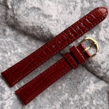 16mm - CHRISTINA DESIGN LONDON - 2000s - NOS - GLOSSY COGNAC - UNIQUE PATTERN