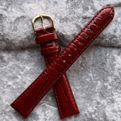 16mm - CHRISTINA DESIGN LONDON - 2000s - NOS - GLOSSY COGNAC - UNIQUE PATTERN