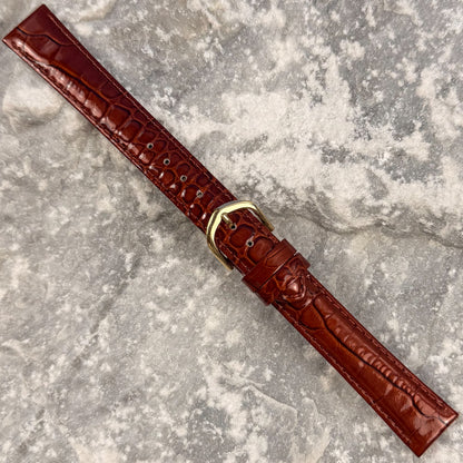16mm - CHRISTINA DESIGN LONDON - 2000s - NOS - GLOSSY COGNAC - UNIQUE PATTERN