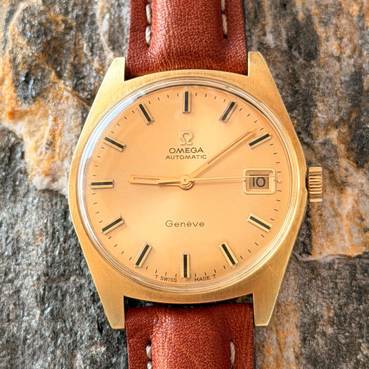 OMEGA GENÈVE AUTOMATIC - GOLD SUNBURST DIAL - 1969