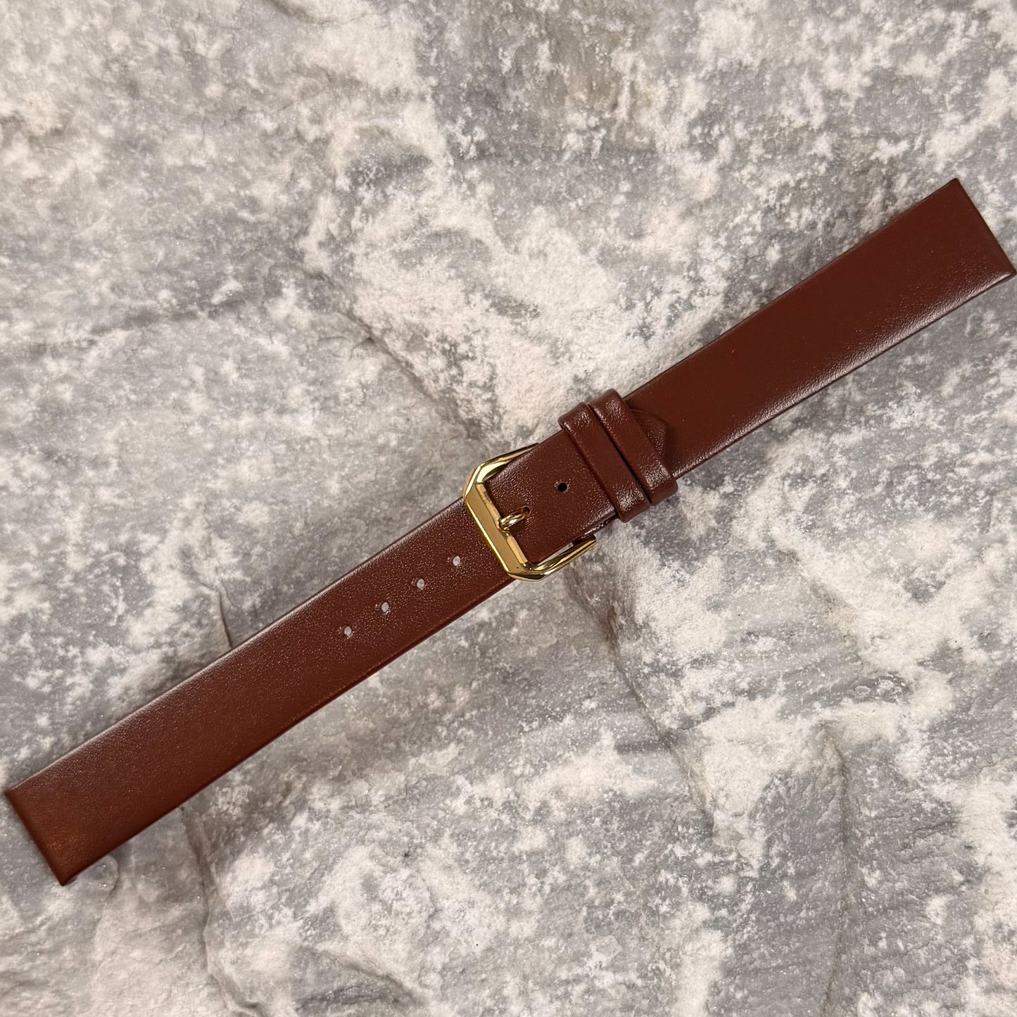 18mm - HERU - 1990s - NOS - MAHOGANY SMOOTH LEATHER